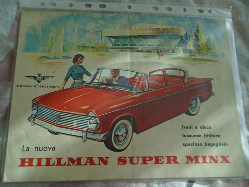 Hillman super minx brochure - hillman,