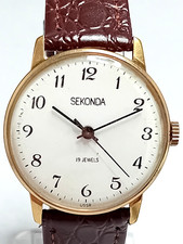 Vintage Sekonda Mens USSR Gold