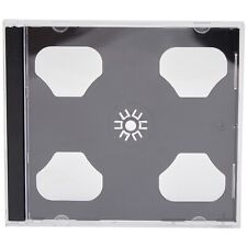 10 x Double CD Jewel Cases with Black Tray and 10 mm Spine for 2 Discs