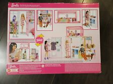 Foldable Barbie Dolls House Barbie Doll Playset New