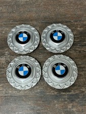 4 Piece Set Of Plastic 14in BBS Style Waffle Plates & Centre Cap Set For BMW E30