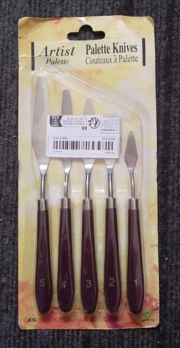 5pc palette knives - 5pc, oil