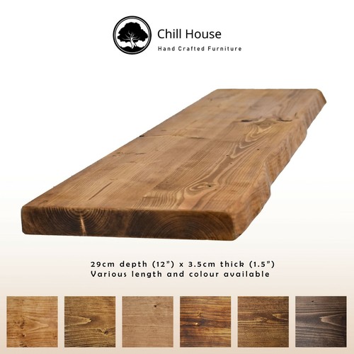 Rustic live edge floating - rustic,