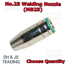 MB25 Conical MIG Welding Nozzle / Shroud - Push fit Welding Gas Nozzles No.25