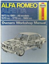 ALFA ROMEO ALFETTA & GTV COUPE 1.6 1.8 2.0 1973-81 WORKSHOP MANUAL *HARDBACK*