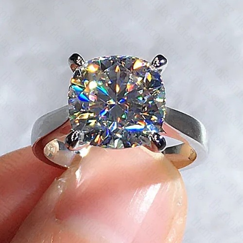 5ct cushion moissanite - 4.5ct,