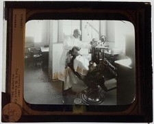 Dentist Patient, Milford, Delaware ~ Original Antique Glass Positive ~ L D Caulk