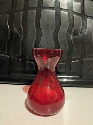 Red hyacinth bulb vase - red,