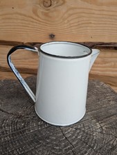 Vintage White Enamel Jug
