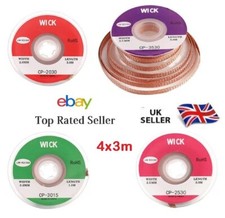 Desoldering Wick Solder Wick Copper Solder Removal Braid 2mm 2.5mm 3mm 3.5mm ✅