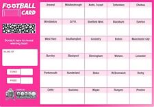 Football Fundraising Scratch Cards 10 Pack 30 Team With Random Winner A5 size