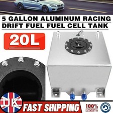 20L/5 Gallon Aluminum Racing Drift Fuel Fuel Cell Tank 20L + Cap Outside UK