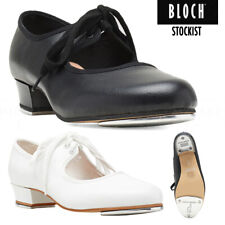 BLOCH Timestep Tap Shoes Dance Shoes Girls Kids Low 1" Heel Techno Taps Black