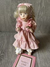 Franklin Mint-Heirloom Dolls-Days Of The Week-Sunday’s Child-FREE UK POSTAGE