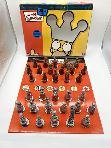 The simpsons chess set - the,