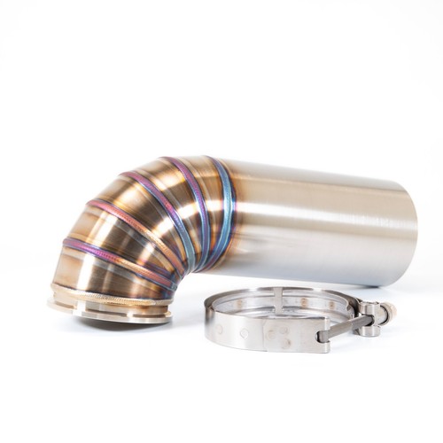 Welded pie cuts downpipe - cuts,