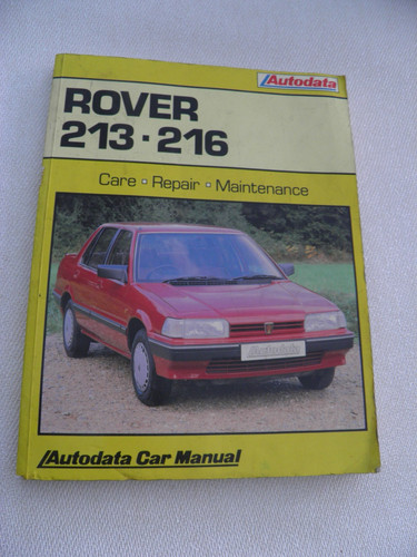 Autodata car manual - car, rover
