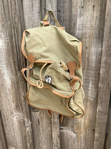 Vintage canvas and leather - canvas,