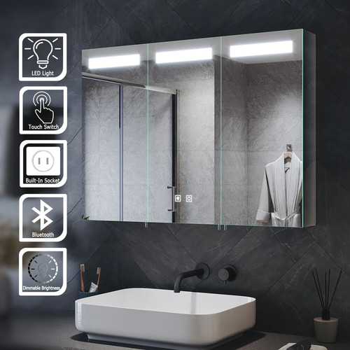 Bathroom led mirror cabinet - mirror,