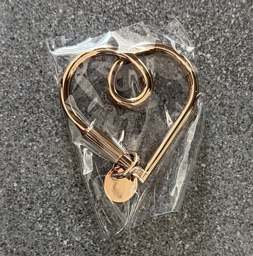Mulberry heart keyring - mulberry,