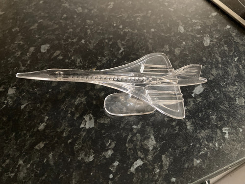 Glass concorde ornament model - concorde,
