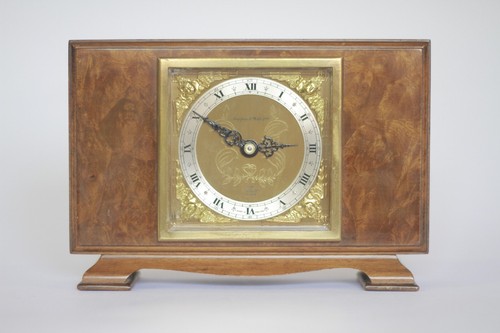 Walnut mantel clock mappin - walnut, &