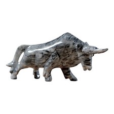 Grey Marble Bull Table