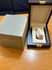 A. Lange & Sohne Watch Box Leather Case Gold Lock Button With Outer Box Sleeve