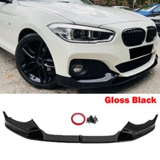 FOR BMW 1 SERIES F20 F21 LCI 15-19 FRONT SPLITTER LIP M PERFORMANCE GLOSS BLACK
