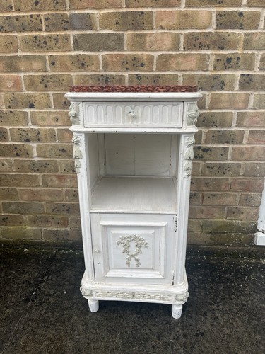 Antique painted red marble - painted,