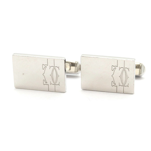 Cartier cufflinks sterling - cartier,