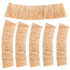 6 Pcs Miniature Straw Roof
