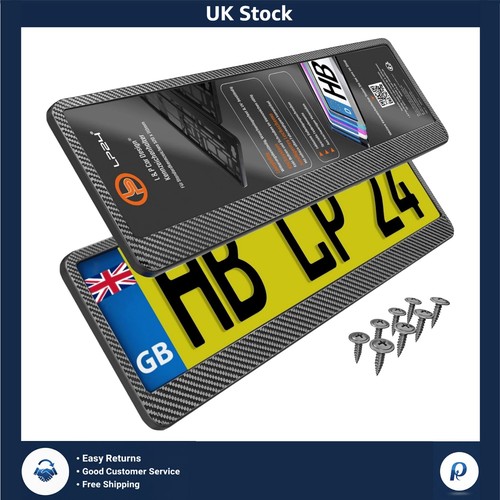 Carbon look number plate - look,