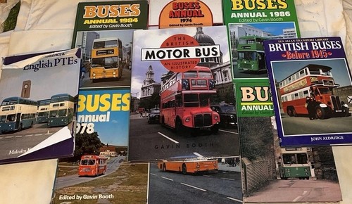 Vintage bus transport books - vintage,