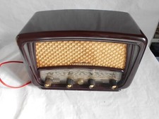 vintage valve radio Radialva Super AS 55 with directional aerial French 1950s