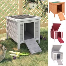PawHut Wooden Rabbit Hutch