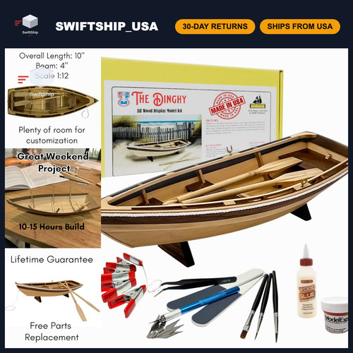 Complete wooden model - wooden, boat