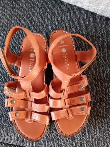 Pavers size tan leather - pavers, 7/40