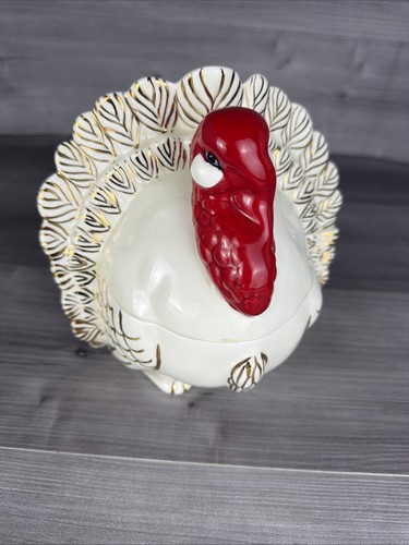 Vtg 1960 ceramic turkey - 1960,