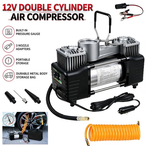 12v double cylinder auto tyre - 12v,
