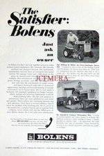BOLENS Lawn & Garden Tractor ADVERT Original Vintage 1960s Print Ad 684/136
