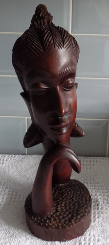 Vintage african hand carved - vintage,