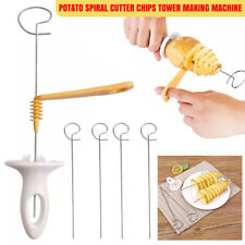 Potato Spiral Cutter Chips Tower Making Machine Vegetable Slicer Set Manual UK