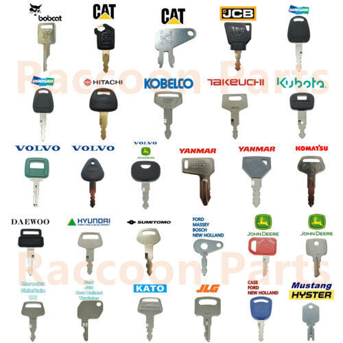 Excavator plant digger - digger, keys