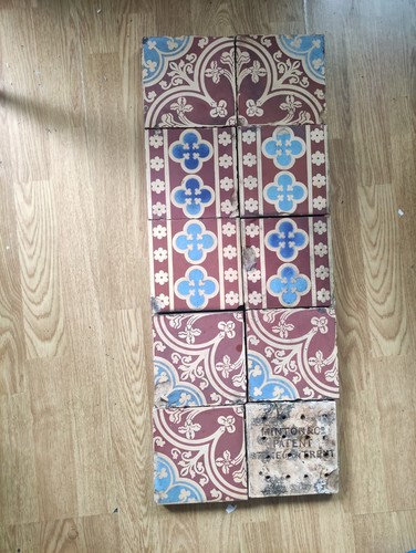 Antique minton floor tiles - antique,