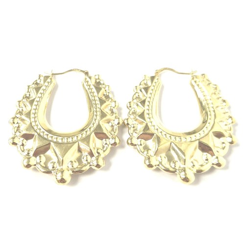 9ct gold creole - 9ct,