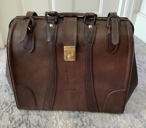 Vintage brown leather doctor - brown,