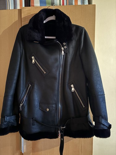 Real sheepskin moto jacket - sheepskin,