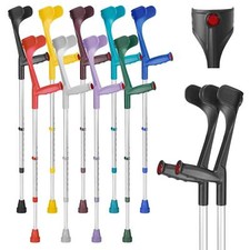 Ossenberg Classic Open Cuff Crutches | Large Range of Colours | Singles & Pairs