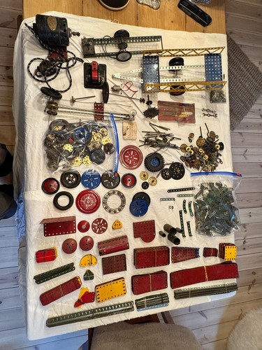 Meccano job lot parts - meccano,